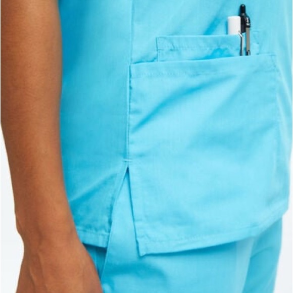 BRAND NEW Scrub Top, Size Large, Dark Purple, Women’s - Picture 3 of 8